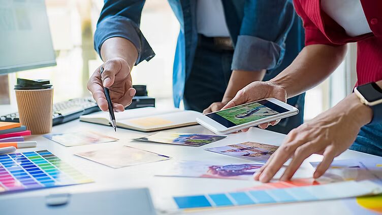 Working through printed design concepts