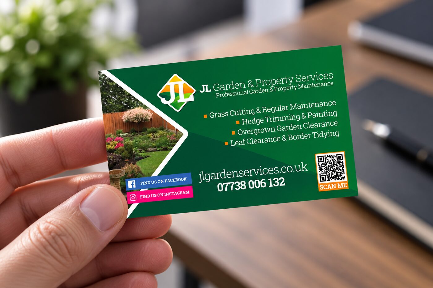 JL Garden business cards
