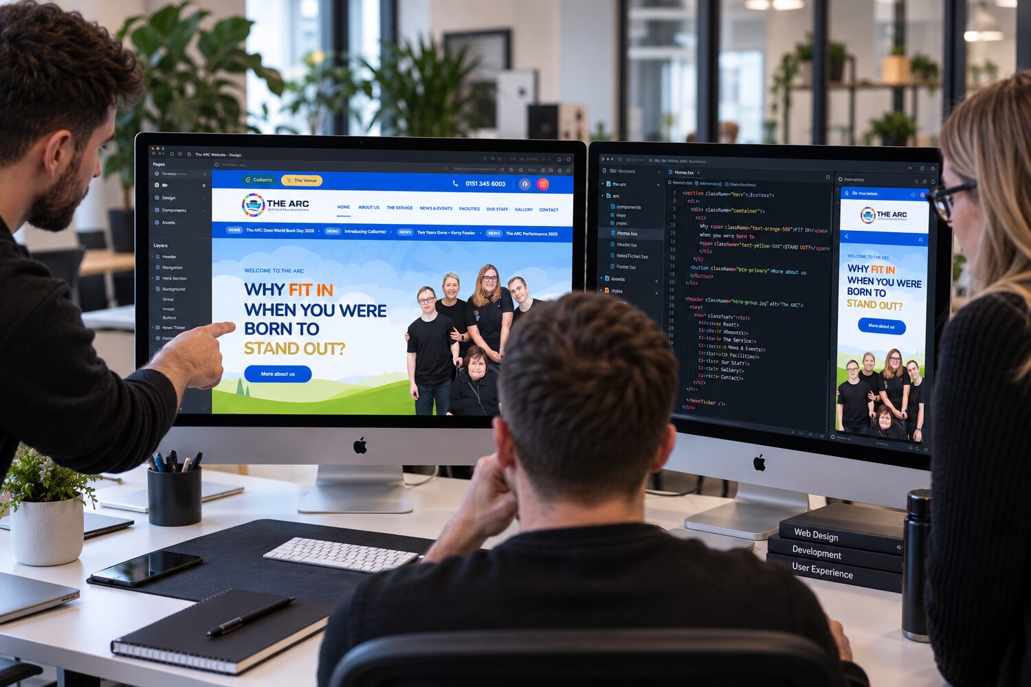 wsmedia at work on The ARC website