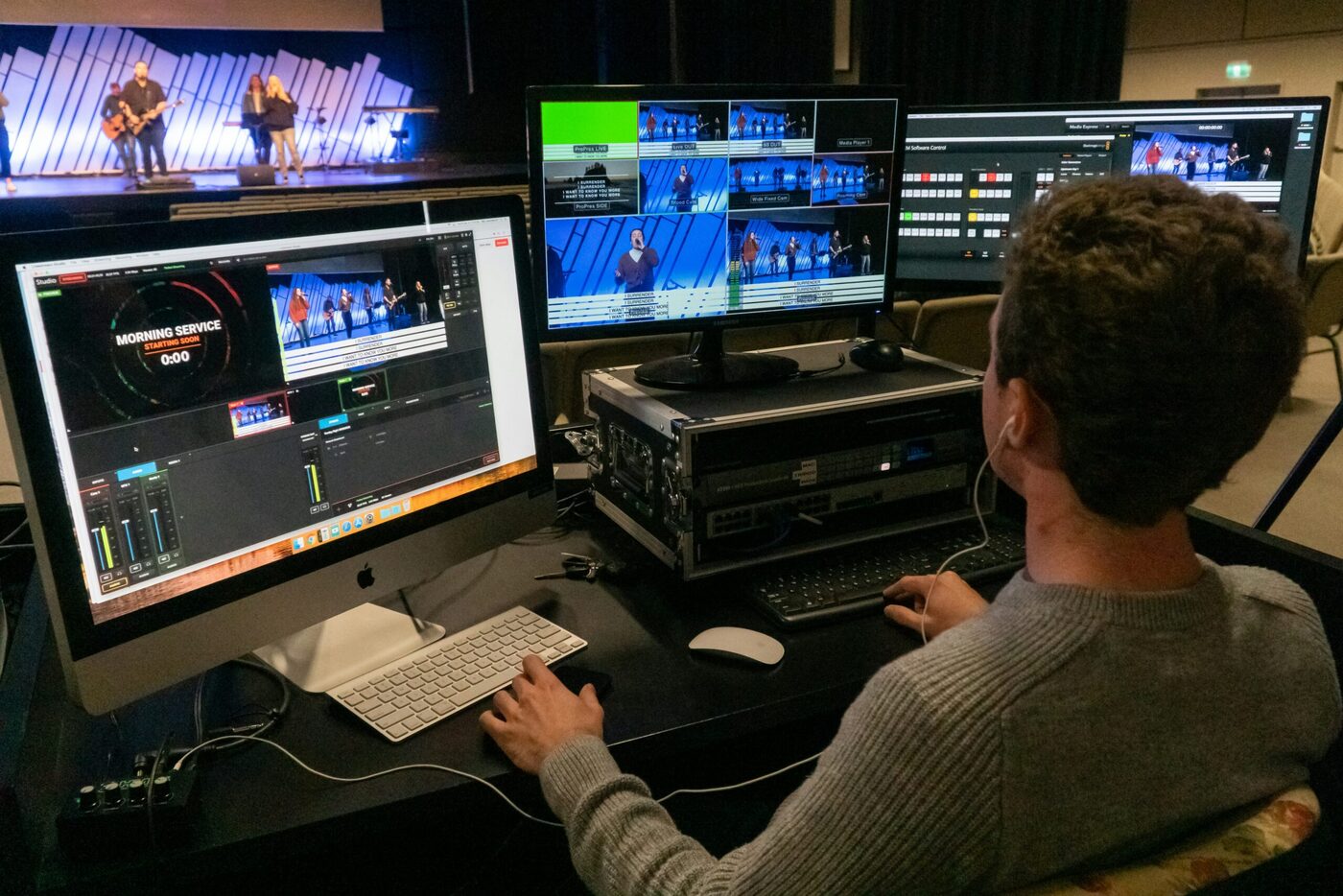 In the edit suite